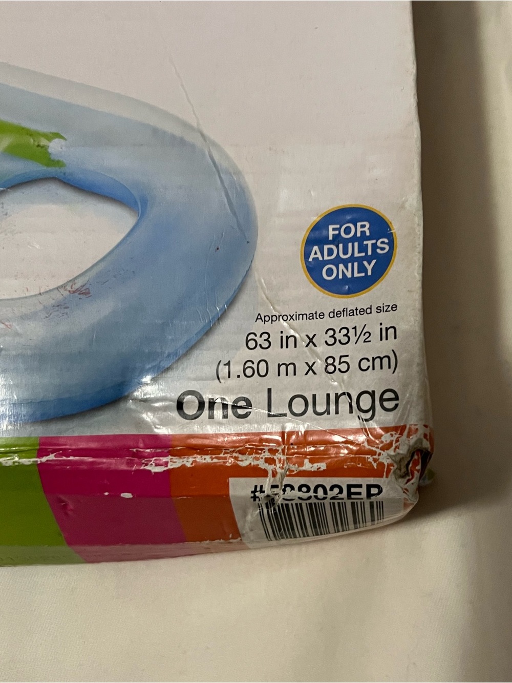 Intex Rainbow King Kool Inflatable Lounge - Blue - Picture 3 of 10